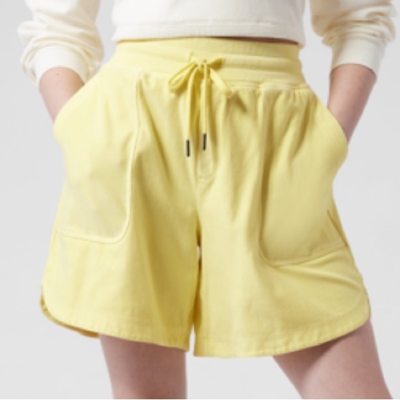 ATHLETA Farallon Midi Short, Yellow S NWT - Picture 9 of 9